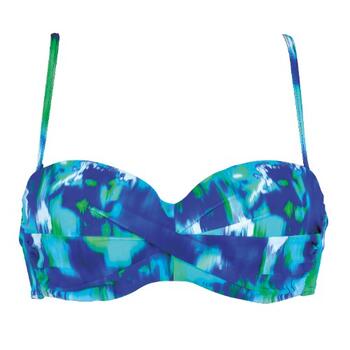 Naturana Badmode Dames Rood/Roze Voorgevormde Bikinitop
