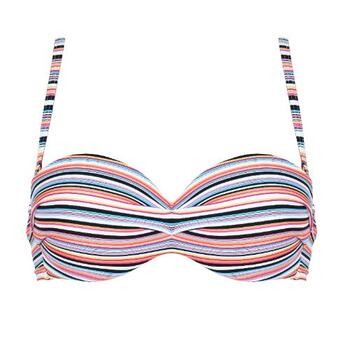 Naturana Badmode Dames Wit/Zwart Voorgevormde Bikinitop