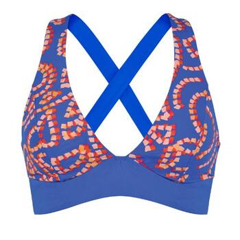 Naturana Badmode Dames Blauw Voorgevormde Bikinitop
