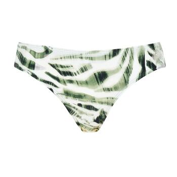 Naturana Badmode Dames Groen/Wit Bikini Broekje
