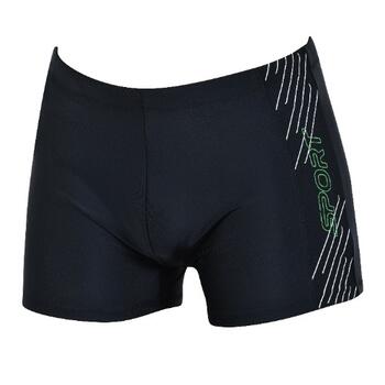 Naturana Badmode Heren Zwart/Groen Zwemboxer