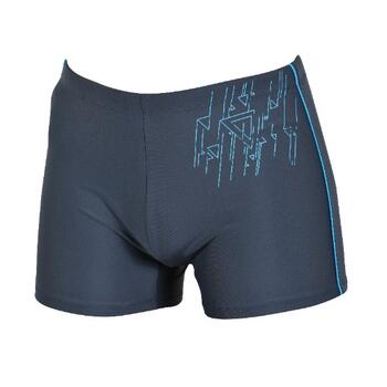 Naturana Badmode Heren Grijs/Blauw Zwemboxer