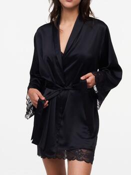 Chantelle Midnight Flowers Zwart Kimono