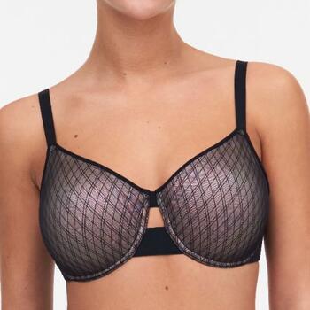 Chantelle Smooth Lines Zwart/Bruin Niet voorgevormde bh