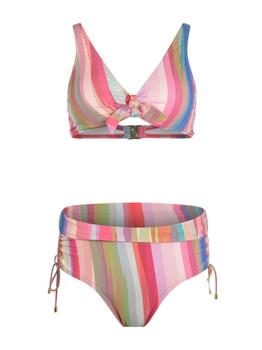 Mila Rainbow Multicolor Bikini Set