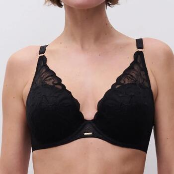Chantelle Fleurs Zwart Voorgevormde bh