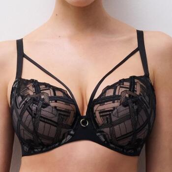 Chantelle Graphic Support Zwart Niet voorgevormde bh