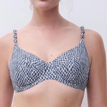 Femilet Badmode Tidra Blauw/Print Soft-Cup Bikinitop