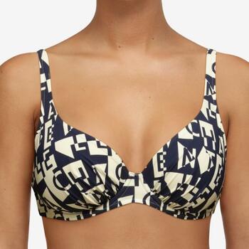 Chantelle Badmode Identity Wit/Zwart Soft-Cup Bikinitop