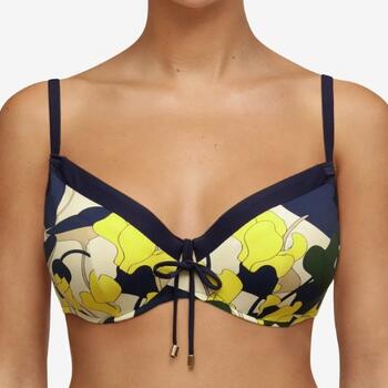 Chantelle Badmode Flowers Blauw/Print Soft-Cup Bikinitop