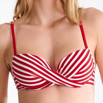 Lisca Swimwear Bondi Beach Rood/Wit Voorgevormde Bikinitop