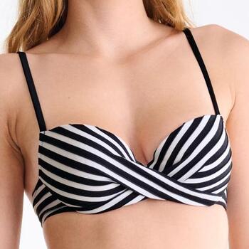 Lisca Swimwear Bondi Beach Zwart/Wit Voorgevormde Bikinitop