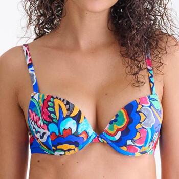 Lisca Swimwear Mexico Blauw/Print Push Up Bikinitop