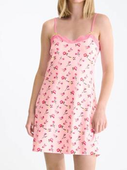 Lisca Bloomy Roze Slipdress