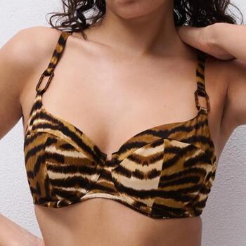 Chantelle Badmode Vita Bruin/Print Soft-Cup Bikinitop