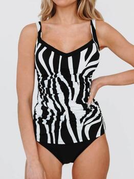 Bomain Bergen Zwart/Wit Tankini Set