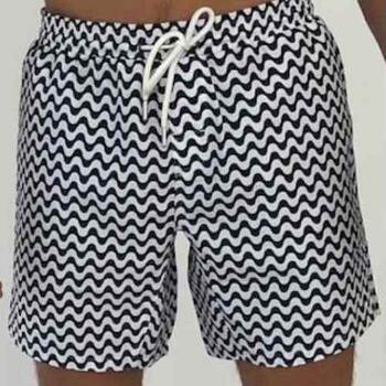 Bomain Zig Zag Marine Blauw Zwemshort