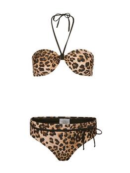 Mila Leopard Bruin/Print Bikini Set