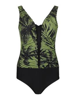 Mila Classic Groen/Zwart Badpak
