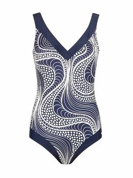 Mila Ocean Waves Marine Blauw Badpak