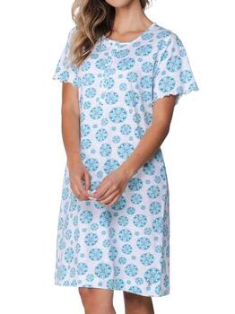 Pastunette Dames Turquoise Nachthemd