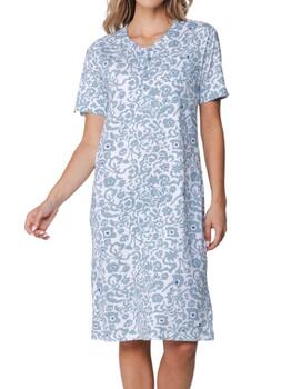 Pastunette Dames Blauw Nachthemd
