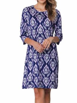 Pastunette Dames Marine Blauw Nachthemd