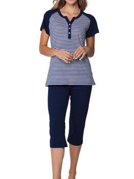 Pastunette Dames Marine Blauw Pyjama