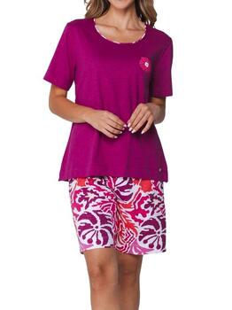 Pastunette Dames Donker Rood Shortama