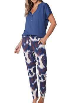 Pastunette Dames Blauw Pyjama