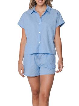 Pastunette Dames Blauw Shortama