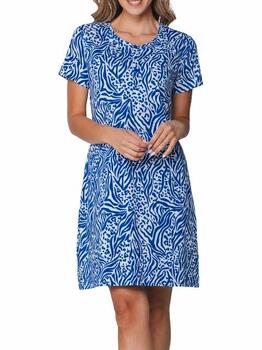 Rebelle Dames Blauw Nachthemd