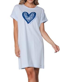 Rebelle Dames Blauw Nachthemd