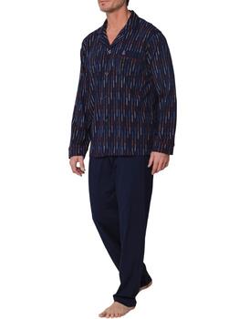 Robson Heren Marine Blauw Pyjama