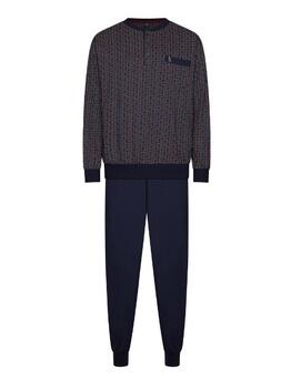 Robson Heren Marine Blauw Pyjama