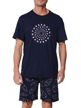 Pastunette Heren Marine Blauw Shortama