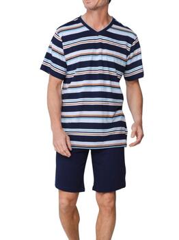Pastunette Heren Marine Blauw Shortama