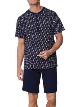 Pastunette Heren Marine Blauw Shortama