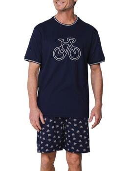 Pastunette Heren Marine Blauw Shortama