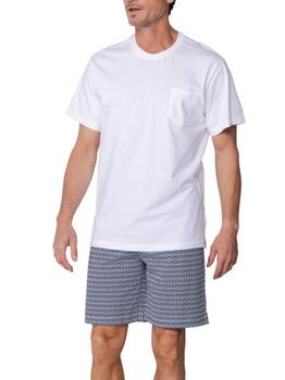 Pastunette Heren Wit Shortama