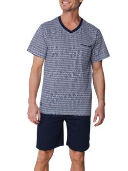 Pastunette Heren Marine Blauw Shortama