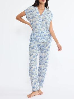 Triumph Boyfriend Fit Blauw Pyjama