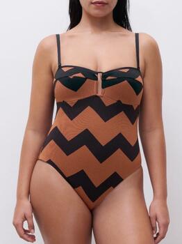 Chantelle Badmode Totem Bruin Badpak