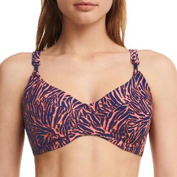 Femilet Badmode Tidra Marine Blauw/Roze Soft-Cup Bikinitop