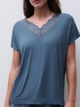 Femilet Nachtmode Josie Jeans Blauw Slaapshirt