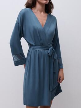 Femilet Nachtmode Josie Jeans Blauw Kimono