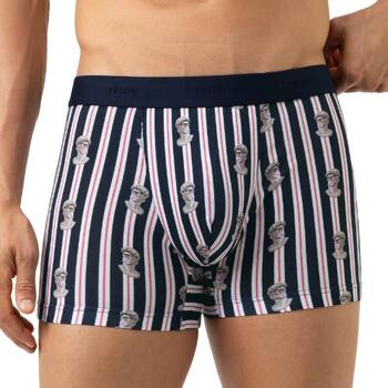 Mey Heren Marble Muse Marine Blauw Katoenen Boxershort