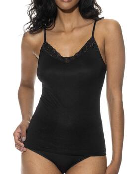 Mey Lingerie Emotion Elegance Zwart Spaghetti Top