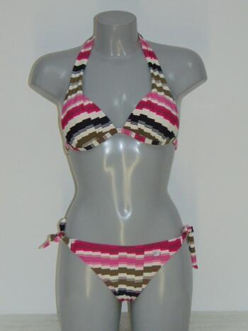 SHIWI ABIGAIL Pink print Push Up Triangle Bikinitop + Brief