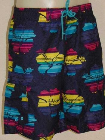 SHIWI MEN LOTUS Navy/MultiClrPrint short